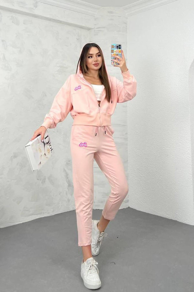 Kadın Barbie Baskılı Eşofman Takımı 3861-24