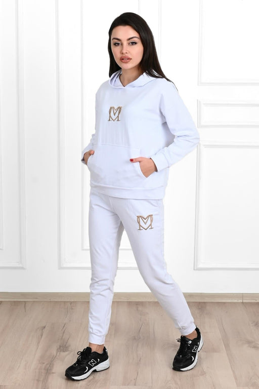 Kadın Baskılı Cepli Uzun Kollu Eşofman Takımı 3679-23