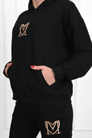 Kadın Baskılı Cepli Uzun Kollu Eşofman Takımı 3679-23