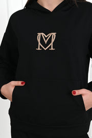 Kadın Baskılı Cepli Uzun Kollu Eşofman Takımı 3679-23