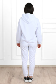 Kadın Baskılı Cepli Uzun Kollu Eşofman Takımı 3679-23