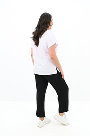 Kadın Büyük Beden Çiçek Baskı Detaylı Eşofman Takımı 8119-25