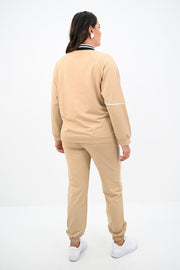 Kadın Büyük Beden Çıtçıt Kapama Detaylı Eşofman Takımı 8132-25