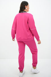 Kadın Büyük Beden Çıtçıt Kapama Detaylı Eşofman Takımı 8132-25