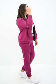 Kadın Büyük Beden Çıtçıt Kapama Detaylı Eşofman Takımı 8132-25