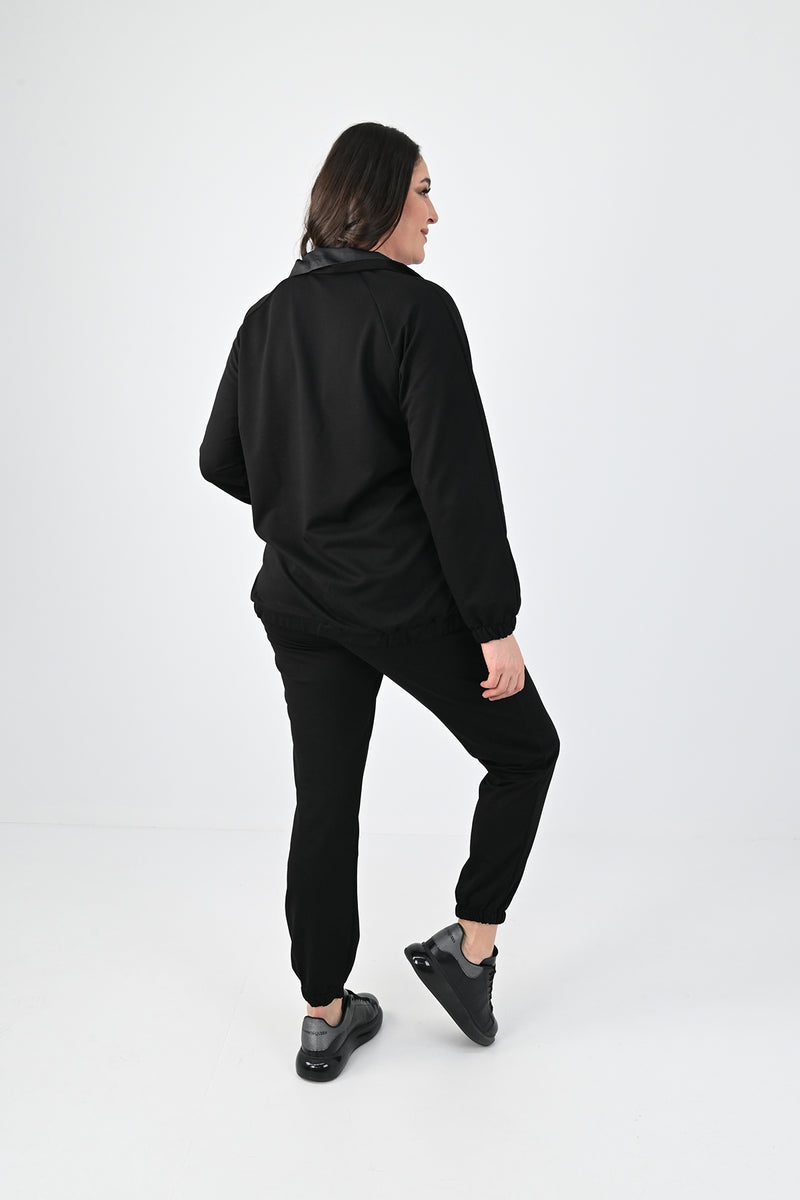 Kadın Büyük Beden Harmony Baskı Detaylı Eşofman Takımı 8079-24