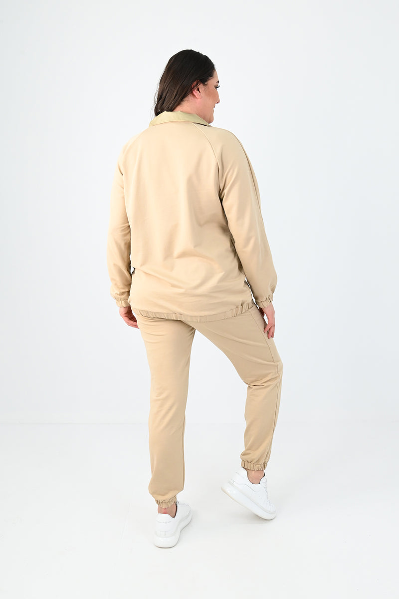 Kadın Büyük Beden Harmony Baskı Detaylı Eşofman Takımı 8079-24