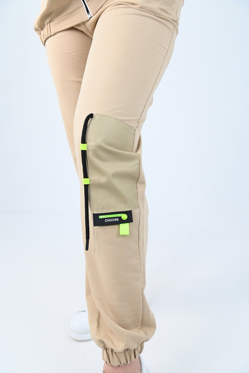 Kadın Büyük Beden Harmony Baskı Detaylı Eşofman Takımı 8079-24