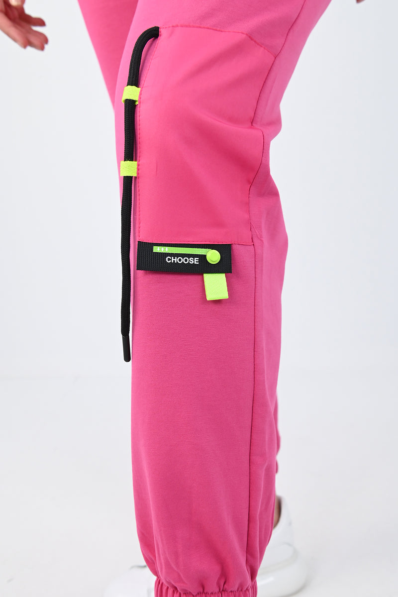 Kadın Büyük Beden Harmony Baskı Detaylı Eşofman Takımı 8079-24