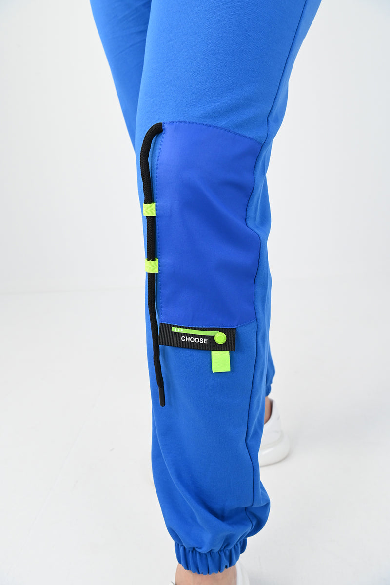 Kadın Büyük Beden Harmony Baskı Detaylı Eşofman Takımı 8079-24