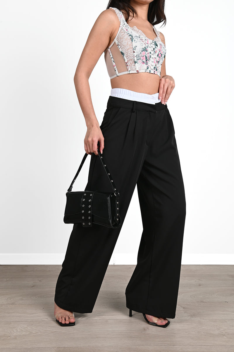 Kadın İspanyol Paça Yüksek Bel Eşofman Altı 6248-24