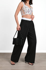 Kadın İspanyol Paça Yüksek Bel Eşofman Altı 6248-24