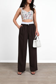 Kadın İspanyol Paça Yüksek Bel Eşofman Altı 6248-24