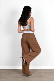 Kadın İspanyol Paça Yüksek Bel Eşofman Altı 6248-24