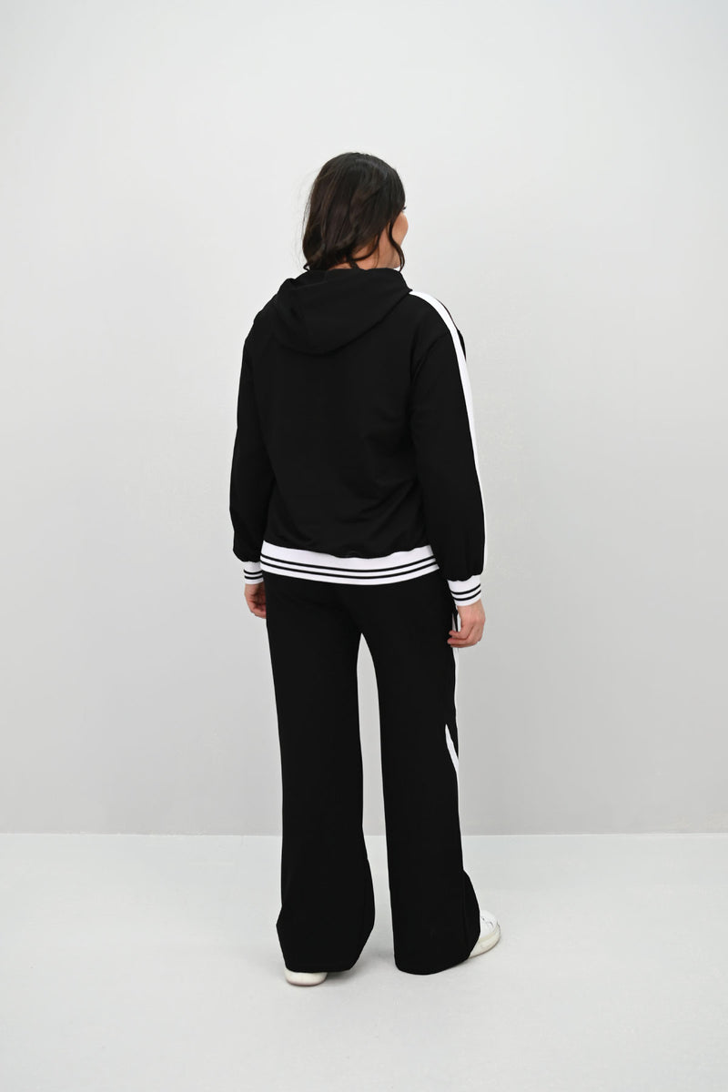 Kadın Büyük Beden Kordonlu Bol Paça Eşofman Takımı 8164-25