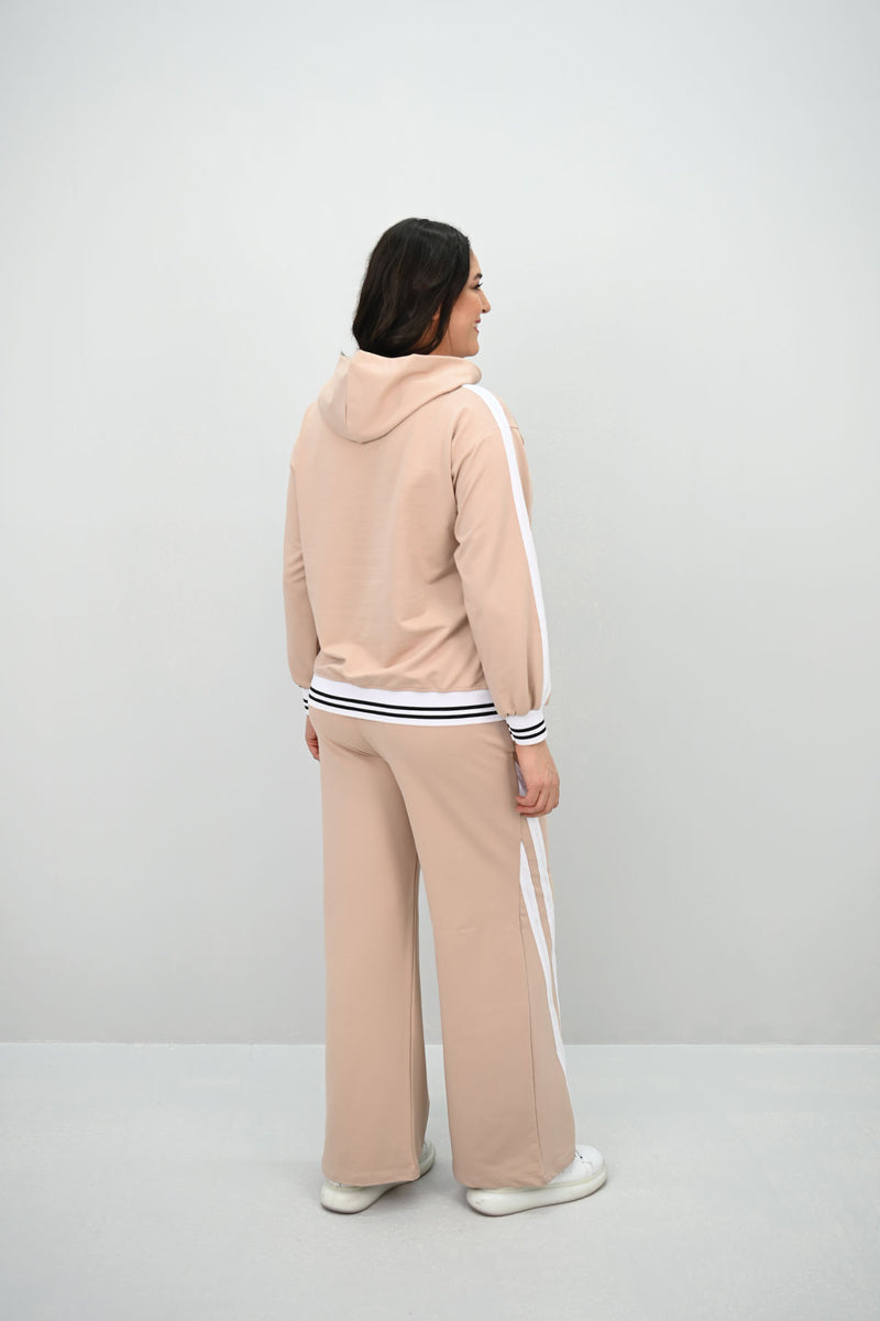 Kadın Büyük Beden Kordonlu Bol Paça Eşofman Takımı 8164-25