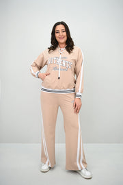 Kadın Büyük Beden Kordonlu Bol Paça Eşofman Takımı 8164-25