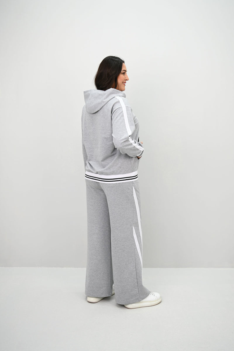 Kadın Büyük Beden Kordonlu Bol Paça Eşofman Takımı 8164-25