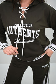 Kadın Büyük Beden Kordonlu Bol Paça Eşofman Takımı 8164-25