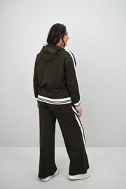 Kadın Büyük Beden Kordonlu Bol Paça Eşofman Takımı 8164-25