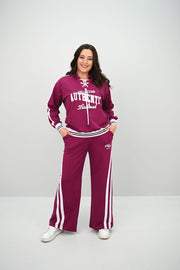 Kadın Büyük Beden Kordonlu Bol Paça Eşofman Takımı 8164-25