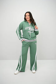 Kadın Büyük Beden Kordonlu Bol Paça Eşofman Takımı 8164-25