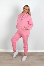 Kadın Büyük Beden Lastikli Eşofman Takımı 8044-24