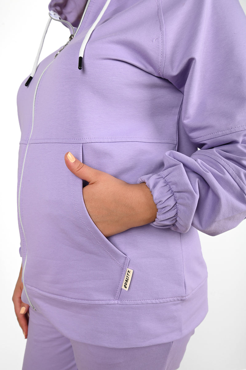 Kadın Büyük Beden Lastikli Eşofman Takımı 8044-24