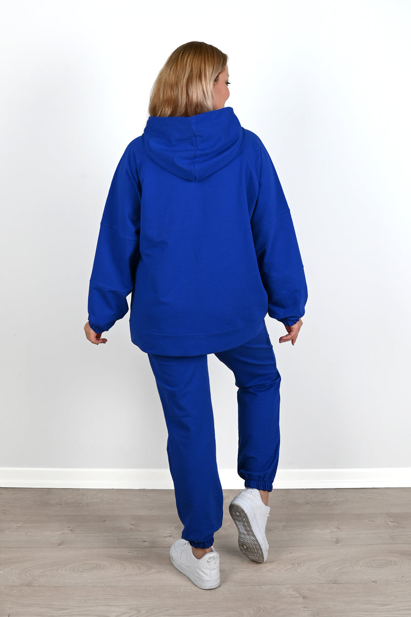 Kadın Büyük Beden Lastikli Eşofman Takımı 8044-24