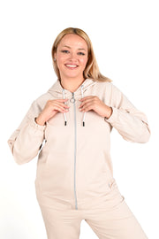 Kadın Büyük Beden Lastikli Eşofman Takımı 8044-24