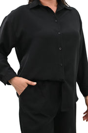 Kadın Büyük Beden Şortlu Keten Takım 8121-25