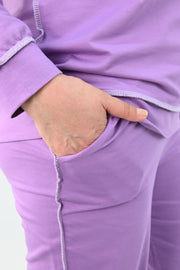 Kadın Büyük Beden Ters Dikişli Eşofman Takımı 8082