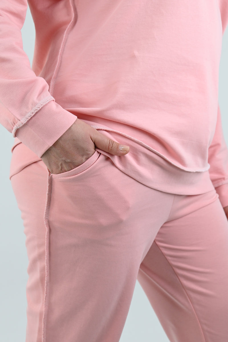 Kadın Büyük Beden Ters Dikişli Eşofman Takımı 8082