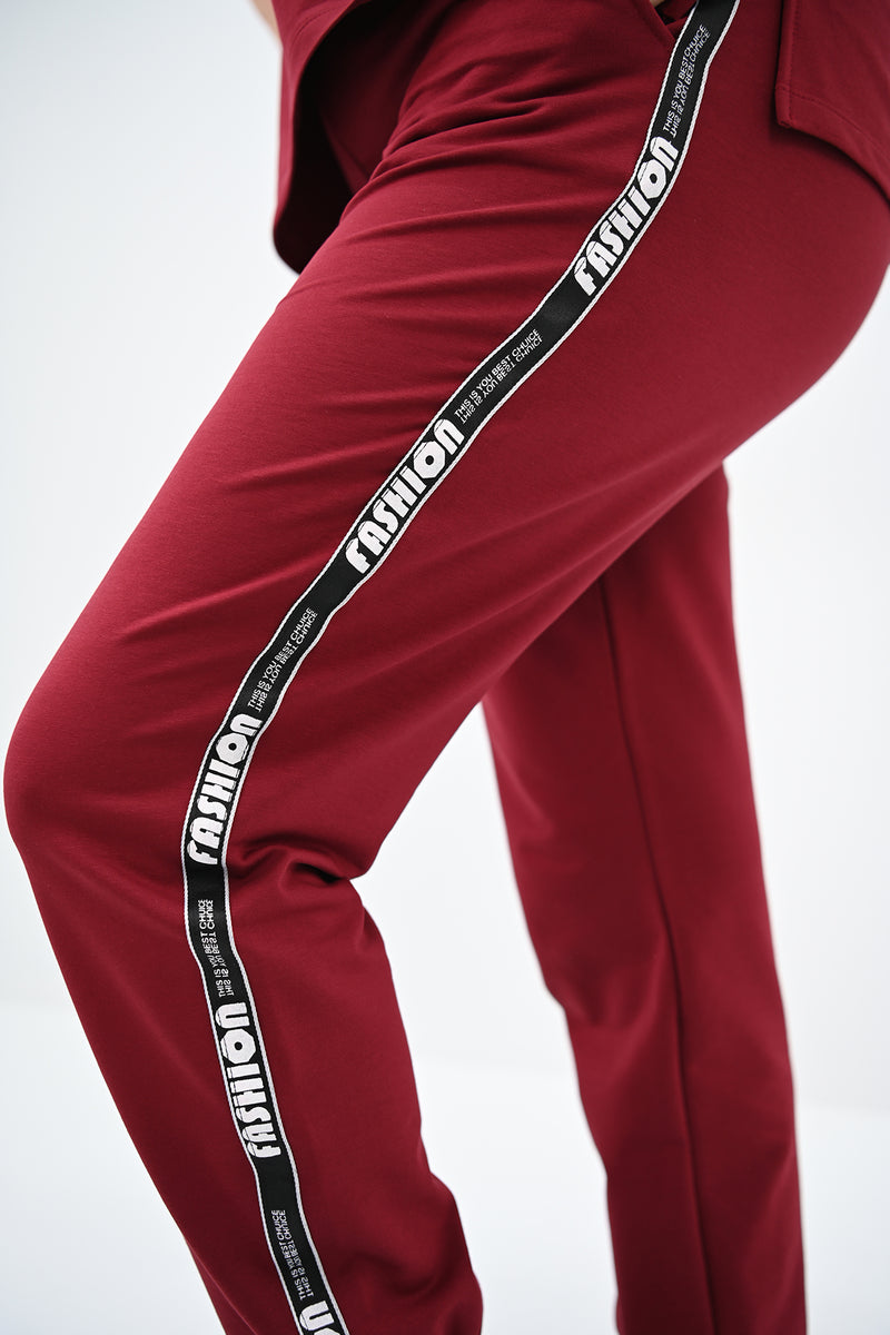 Kadın Büyük Beden Yan Şerit Detaylı Eşofman Takımı 8088-24