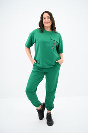 Kadın Büyük Beden Yan Şerit Detaylı Eşofman Takımı 8088-24