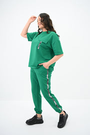 Kadın Büyük Beden Yan Şerit Detaylı Eşofman Takımı 8088-24