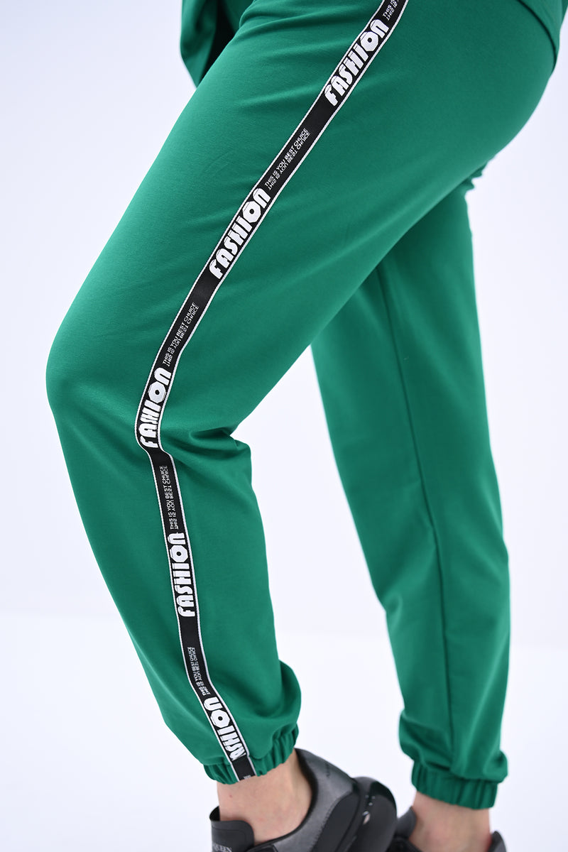 Kadın Büyük Beden Yan Şerit Detaylı Eşofman Takımı 8088-24