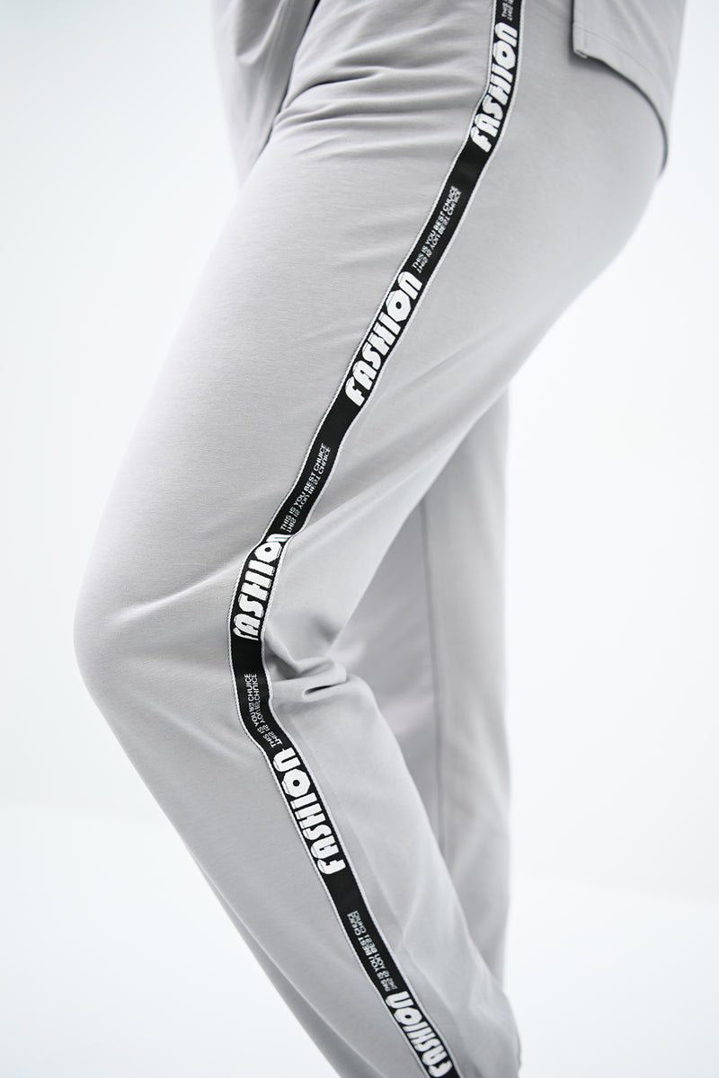 Kadın Büyük Beden Yan Şerit Detaylı Eşofman Takımı 8088-24