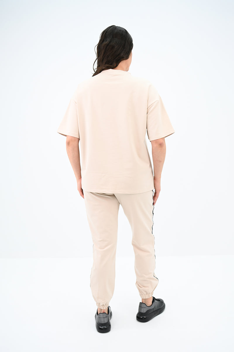 Kadın Büyük Beden Yan Şerit Detaylı Eşofman Takımı 8088-24