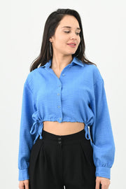 Kadın Crop Gömlek 1729-24