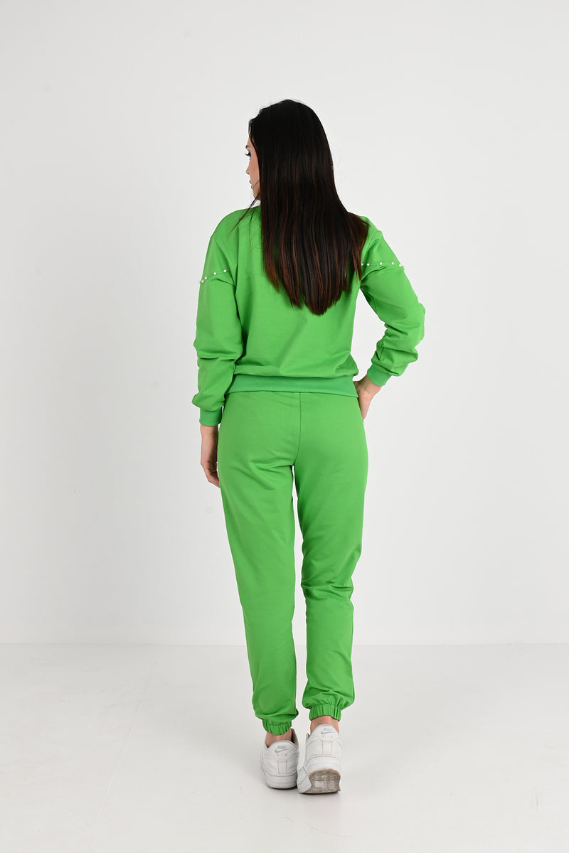 Kadın İnci Detaylı Eşofman Takımı 3990-24