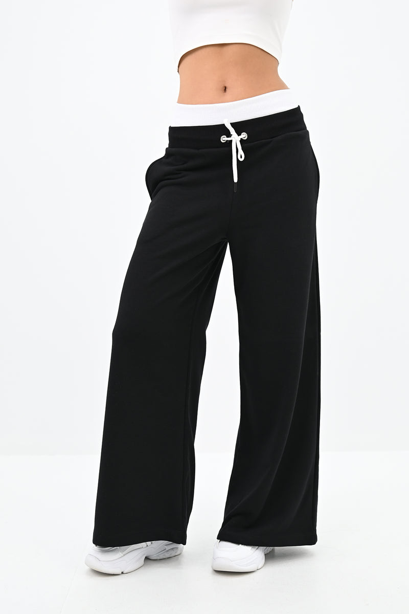 Kadın İspanyol Paça Yüksek Bel Eşofman Altı 6236-24