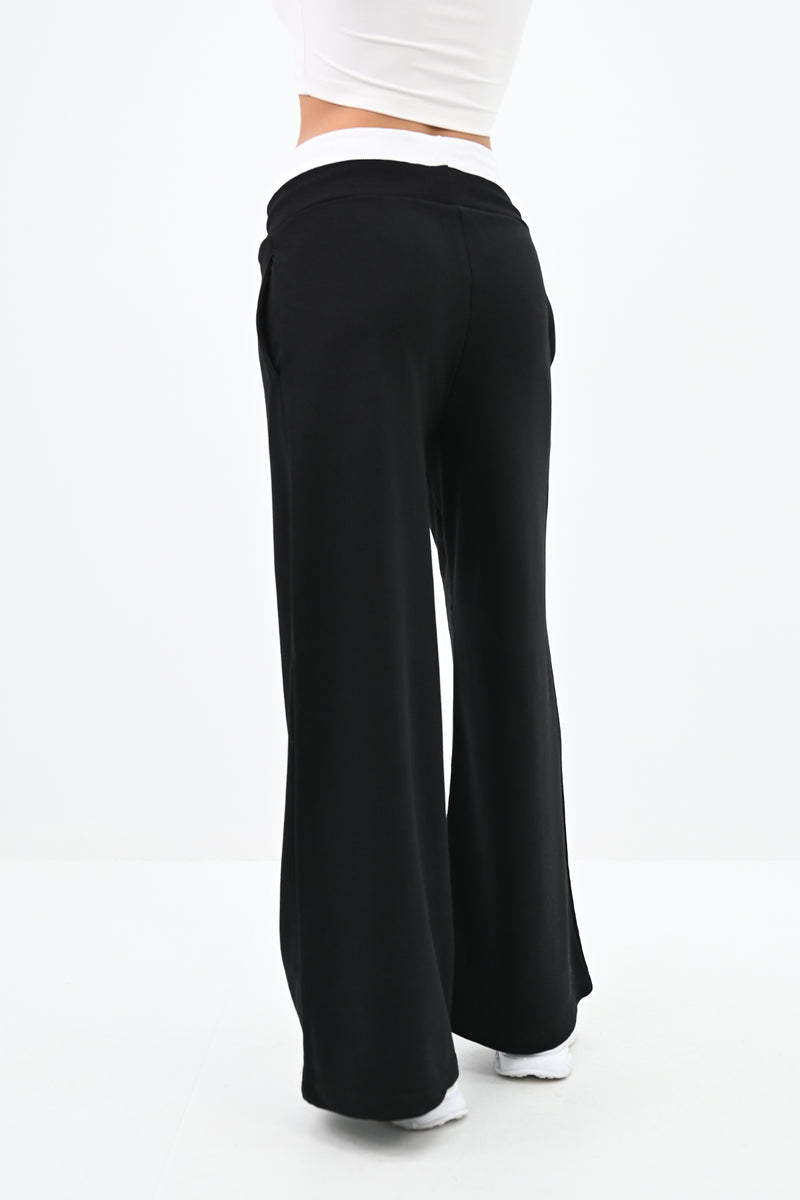 Kadın İspanyol Paça Yüksek Bel Eşofman Altı 6236-24