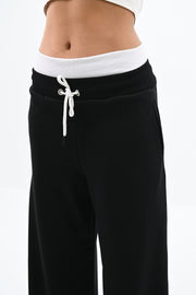 Kadın İspanyol Paça Yüksek Bel Eşofman Altı 6236-24