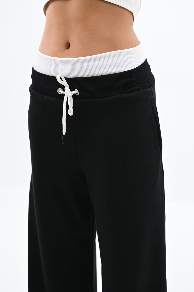 Kadın İspanyol Paça Yüksek Bel Eşofman Altı 6236-24