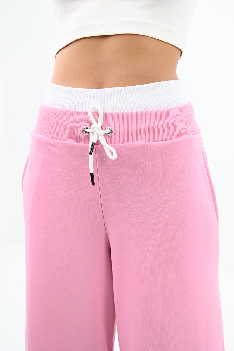 Kadın İspanyol Paça Yüksek Bel Eşofman Altı 6236-24