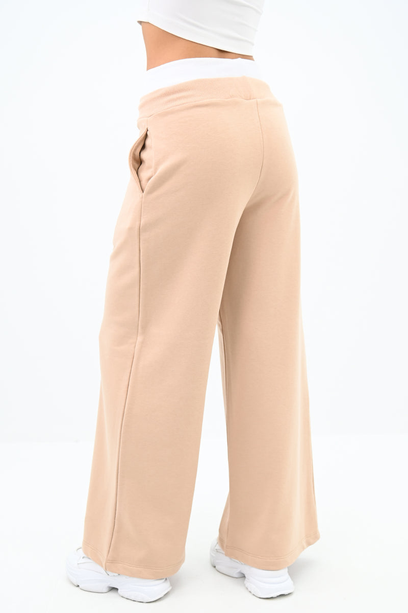 Kadın İspanyol Paça Yüksek Bel Eşofman Altı 6236-24