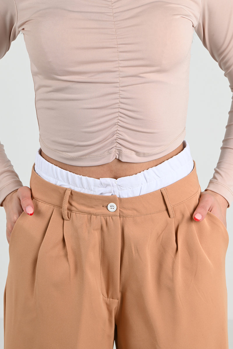 Kadın İspanyol Paça Yüksek Bel Eşofman Altı 6248-24