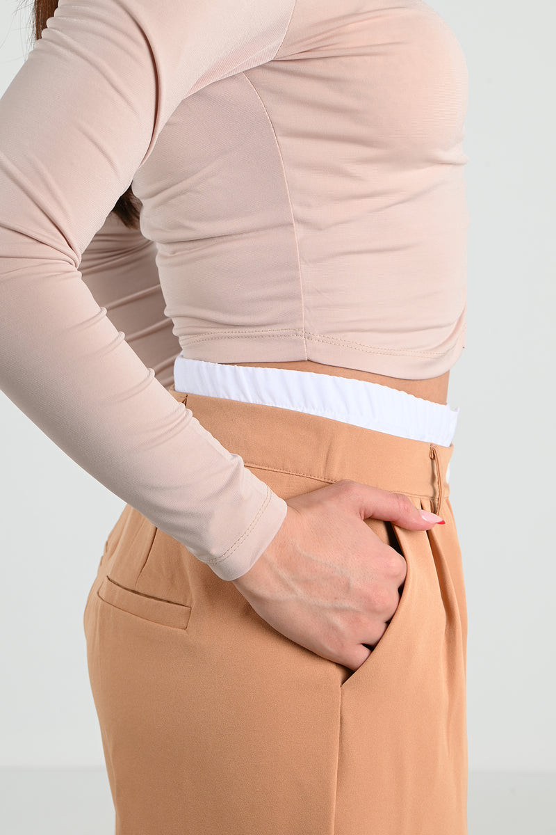 Kadın İspanyol Paça Yüksek Bel Eşofman Altı 6248-24