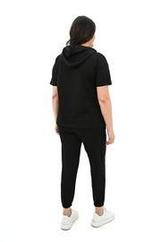 Kadın Kapüşonlu Büyük Beden Eşofman Takımı 3759-23